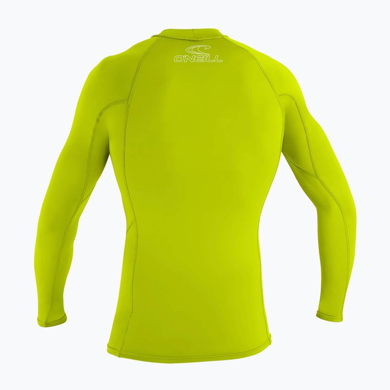 Schwimm Longsleeve  Kinder O'Neill Basic Skins LS Rash Guard lime 2