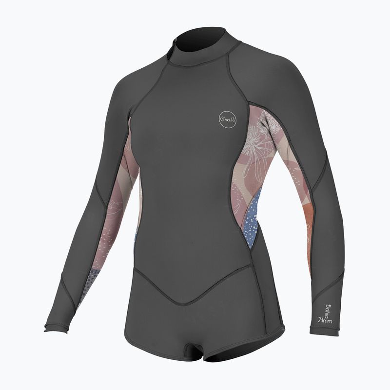 Schaumstoff für das Schwimmen Kinder O'Neill Bahia 2/1 Back Zip LS Spring graphite/desert bloom/drift bl