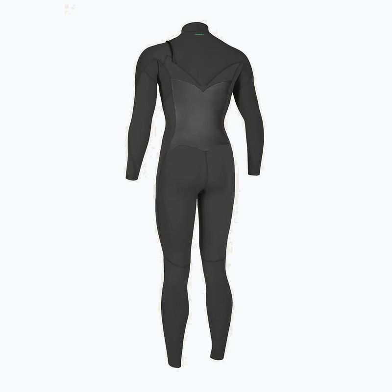 Women's O'Neill Ninja 3/2 Brust Zip Voll Schwimmen Schaum schwarz 5472 7