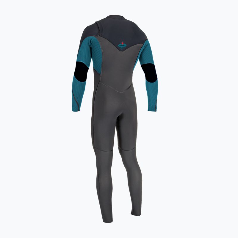 O'Neill Hyperfreak Fire 5/4+ Chest Zip Full midnight/black/tidepool Kinderschwimmen Schaumstoff 2