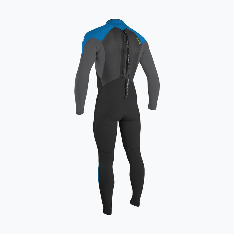 O'Neill Epic 3/2 Back Zip Full schwarz/graphit/bali blau/tiefes Meer Kinder Schwimmen Schaum 2