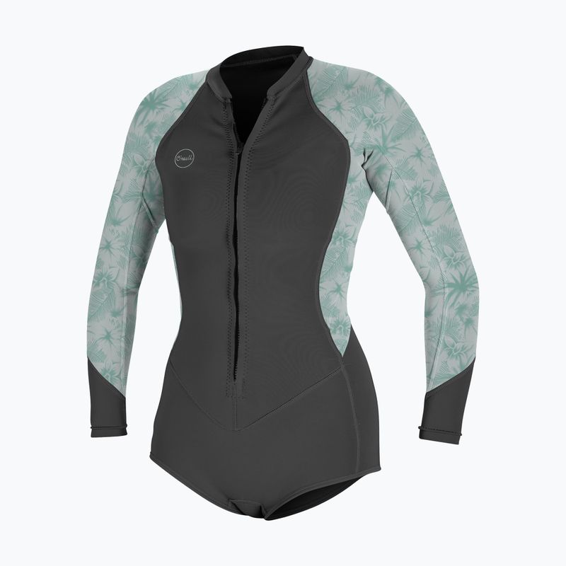 O'Neill Bahia 2/1 Front Zip Short Spring graphite/ mirage tropical Neoprenanzug für Damen