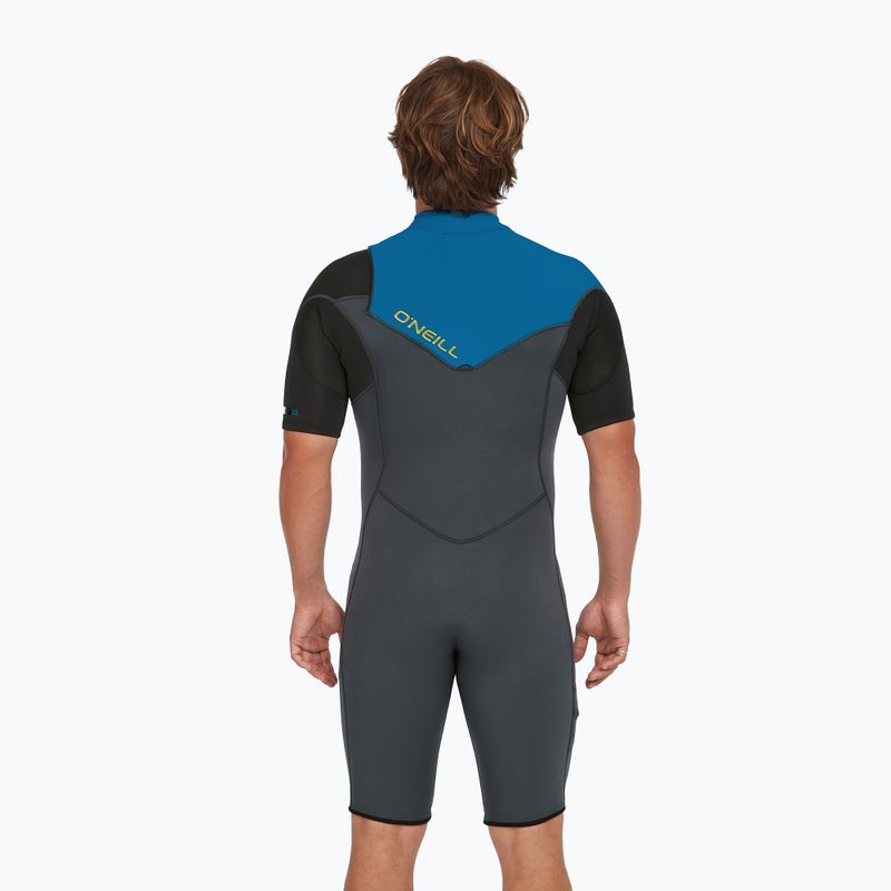 Herren-Neoprenanzug O'Neill Hammer 2mm Chest Zip SS Spring graphite/black/ocean 4