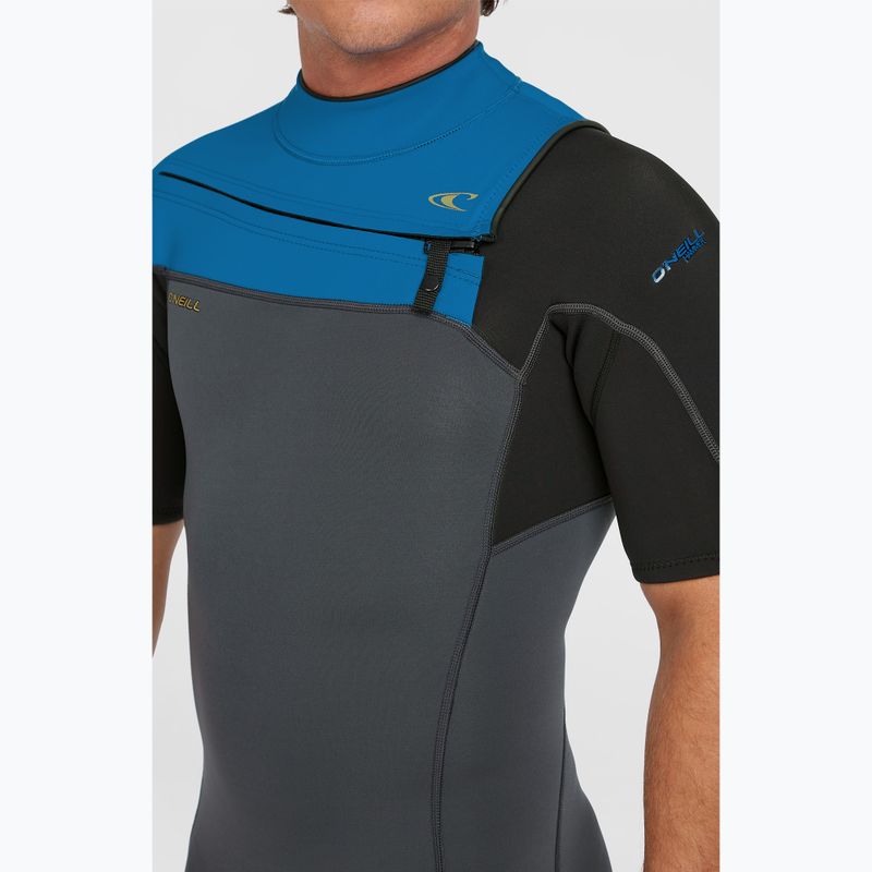 Herren-Neoprenanzug O'Neill Hammer 2mm Chest Zip SS Spring graphite/black/ocean 6