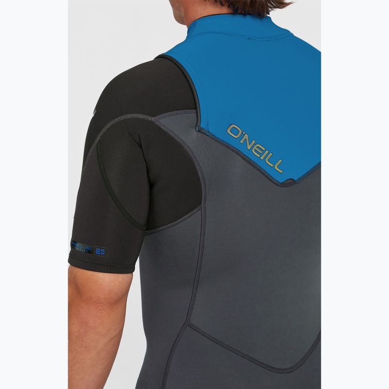Herren-Neoprenanzug O'Neill Hammer 2mm Chest Zip SS Spring graphite/black/ocean 7