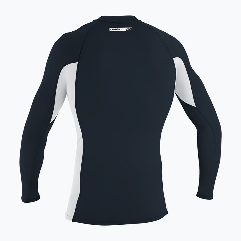 Men's O'Neill Premium Skins Rash Guard schiefer/weiß/schiefer schwimmen Longsleeve 2