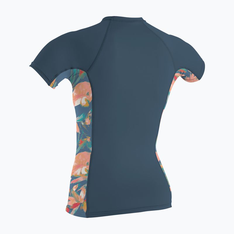 Damen-Badeshirt O'Neill Side Print Rash Guard copen blue/painted tropics 2