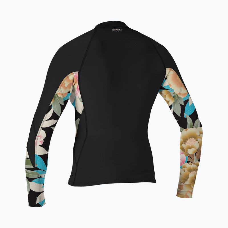 Damen Neoprenjacke O'Neill Bahia 1/0,5 mm Full-Zip Jacket schwarz/mikah floral/schwarz 2