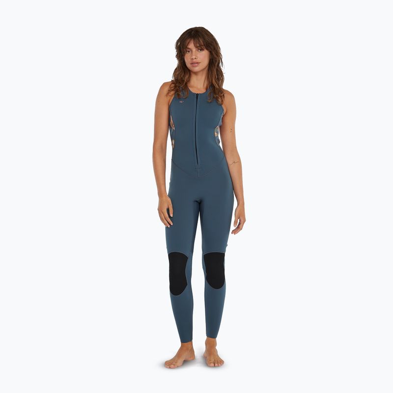 O'Neill Bahia 1.5mm Front Zip Damen Neoprenanzug copen blue/painted tropics/copen blue
