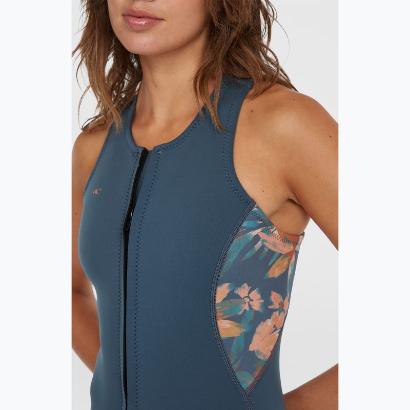 O'Neill Bahia 1.5mm Front Zip Damen Neoprenanzug copen blue/painted tropics/copen blue 3