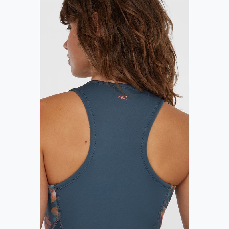 O'Neill Bahia 1.5mm Front Zip Damen Neoprenanzug copen blue/painted tropics/copen blue 5