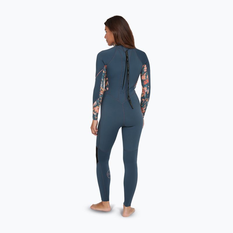 Damenschwimmflügel O'Neill Bahia 3/2 Back Zip Full copen blau/gemalt tropics/gemalt tropics 2