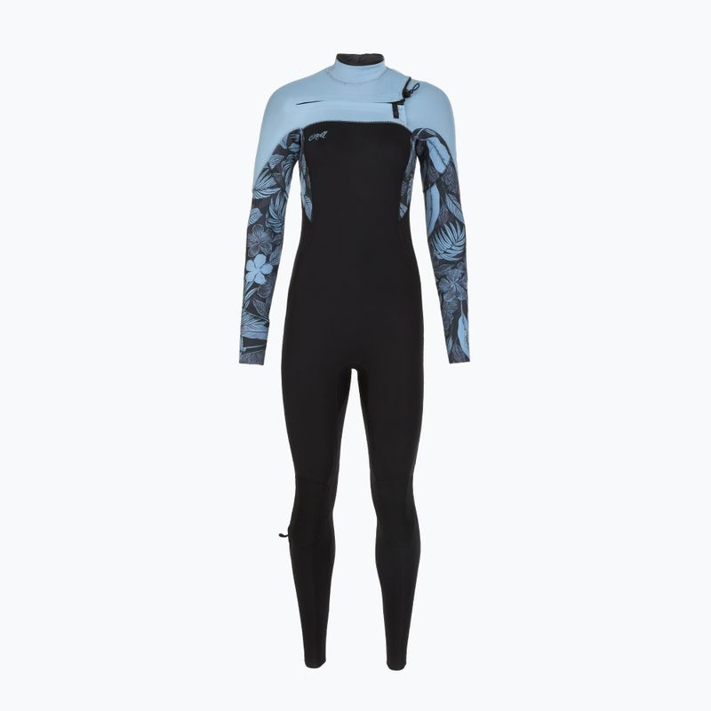 Damen Schwimm-Neoprenanzug O'Neill Epic 5/4 mm Chest Zip Full black/stormy palm/faded denim 2