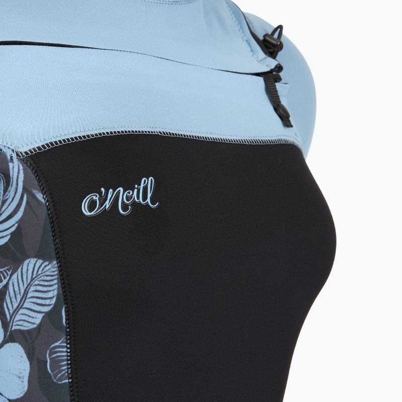 Damen Schwimm-Neoprenanzug O'Neill Epic 5/4 mm Chest Zip Full black/stormy palm/faded denim 4