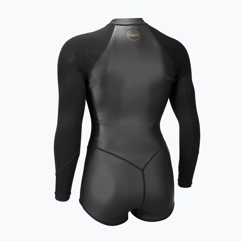 Damen Schwimm-Neoprenanzug O'Neill Bahia 2/1 mm Front Zip Short Spring glide black/black 2