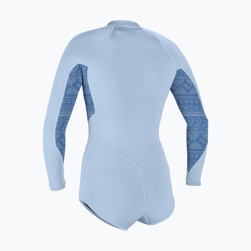 Damen Schwimm-Neoprenanzug O'Neill Bahia 2/1 mm Front Zip Short Spring chambray blue/surf abstract 2