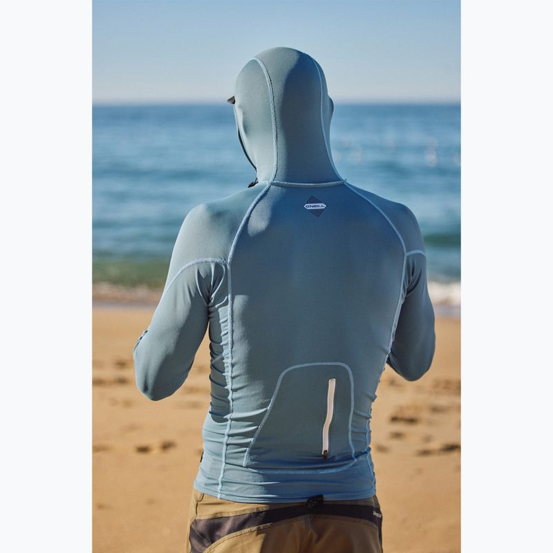 Herren Rashguard O'Neill Hyperfreak Skins Rash Guard Hooded blue fusion/blue fusion 5