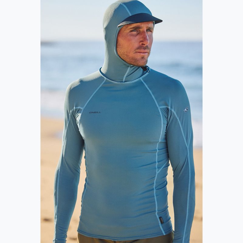 Herren Rashguard O'Neill Hyperfreak Skins Rash Guard Hooded blue fusion/blue fusion 6