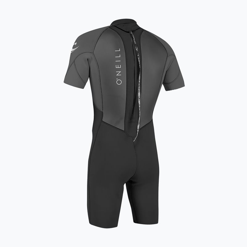 Herren Schwimm-Neoprenanzug O'Neill Reactor-2 2mm Back Zip SS Spring HJ5 black/graphite 2
