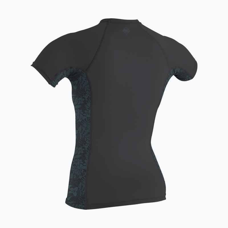 Damen-Badeoberteil O'Neill Hyperfreak Skins Rash Guard tempered steel/shaded island sky 2