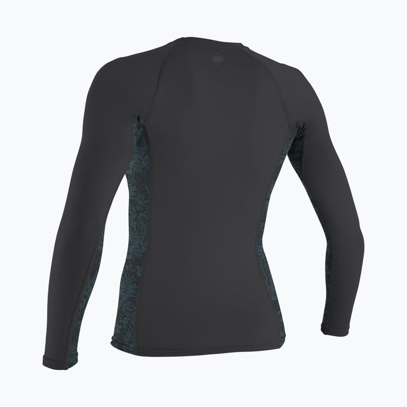 Langarm-Schwimmshirt O'Neill Hyperfreak Skins Rash Guard tempered steel/shaded island sky 2