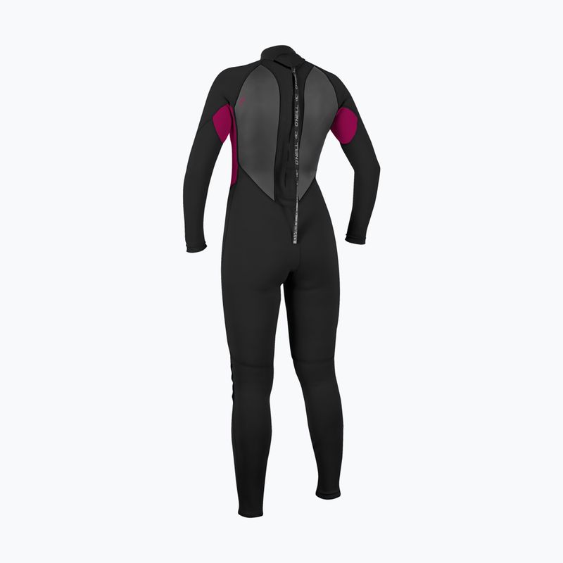 Damen Schwimm-Neoprenanzug O'Neill Reactor-2 3/2 Back Zip Full J18 black/punk pink 2