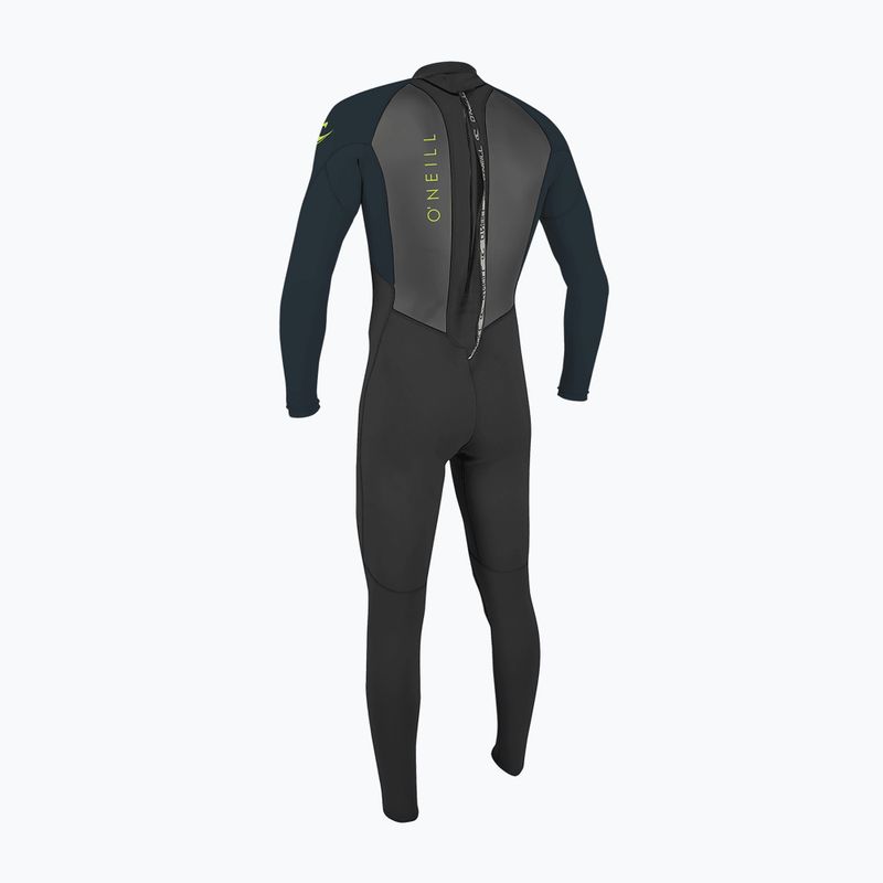 Kinder Schwimm-Neoprenanzug O'Neill Youth Reactor-2 3/2 Back Zip Full black/slate 2