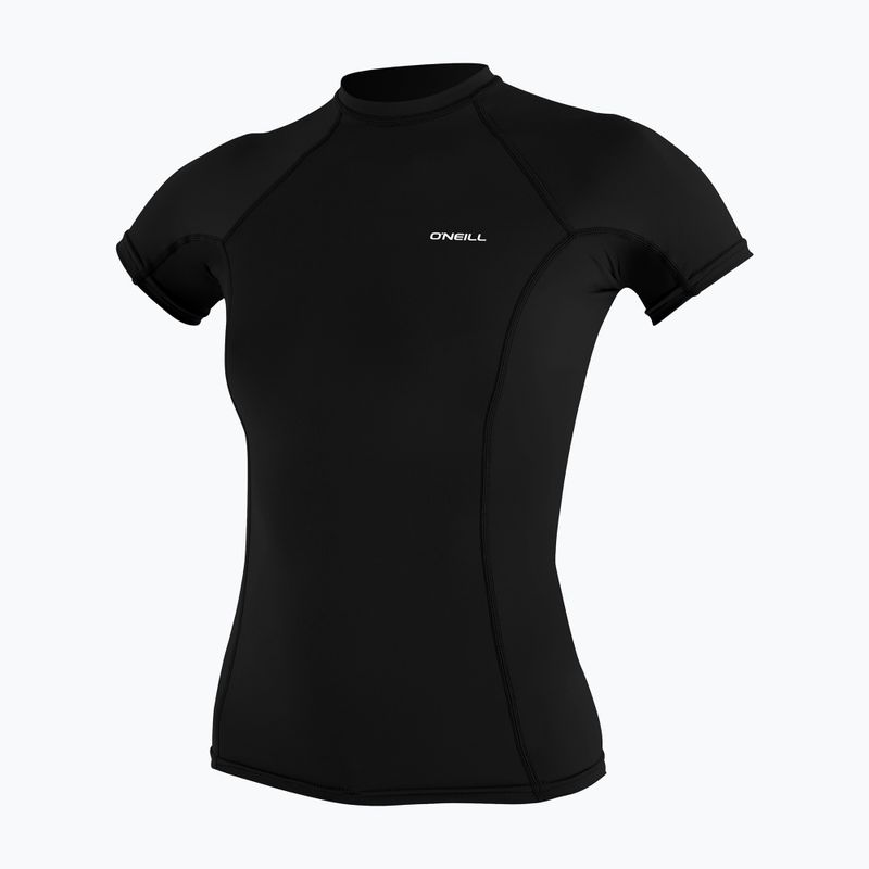 Damen-Badeoberteil O'Neill Basic Skins Rash Guard SS black