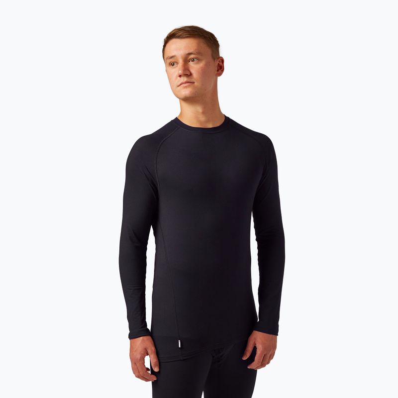 Thermoaktives Herren-Sweatshirt Surfanic Bodyfit Crewneck black