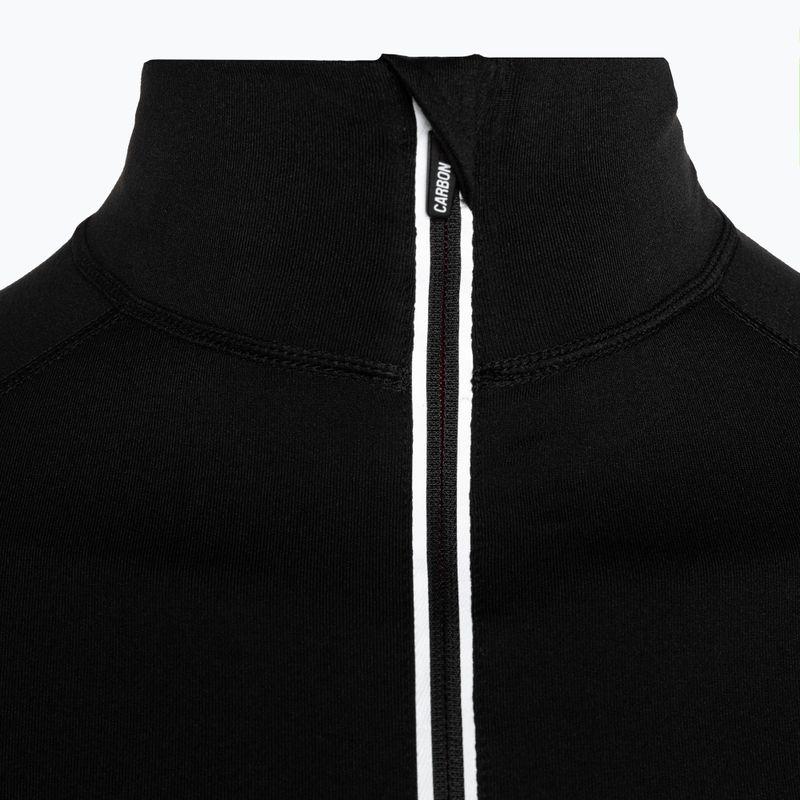 Herren Surfanic Bodyfit Zip Neck Thermo-Sweatshirt schwarz 6