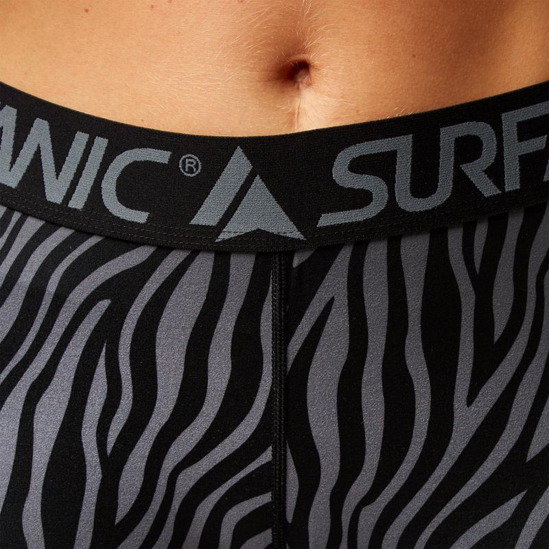 Damen-Thermohose Surfanic Cozy Limited Edition Long John schwarz zebra 3