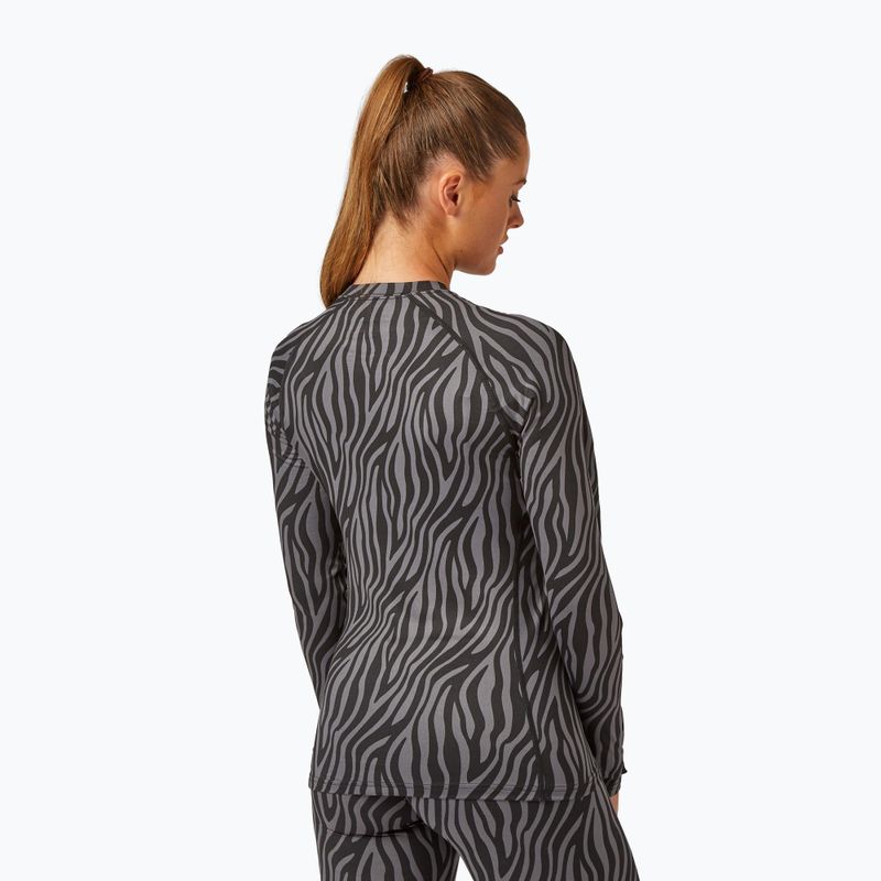 Women's Surfanic Cozy Limited Edition Crew Neck Thermo-Longsleeve schwarz zebra 3