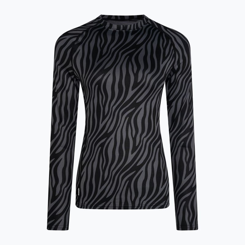 Women's Surfanic Cozy Limited Edition Crew Neck Thermo-Longsleeve schwarz zebra 4