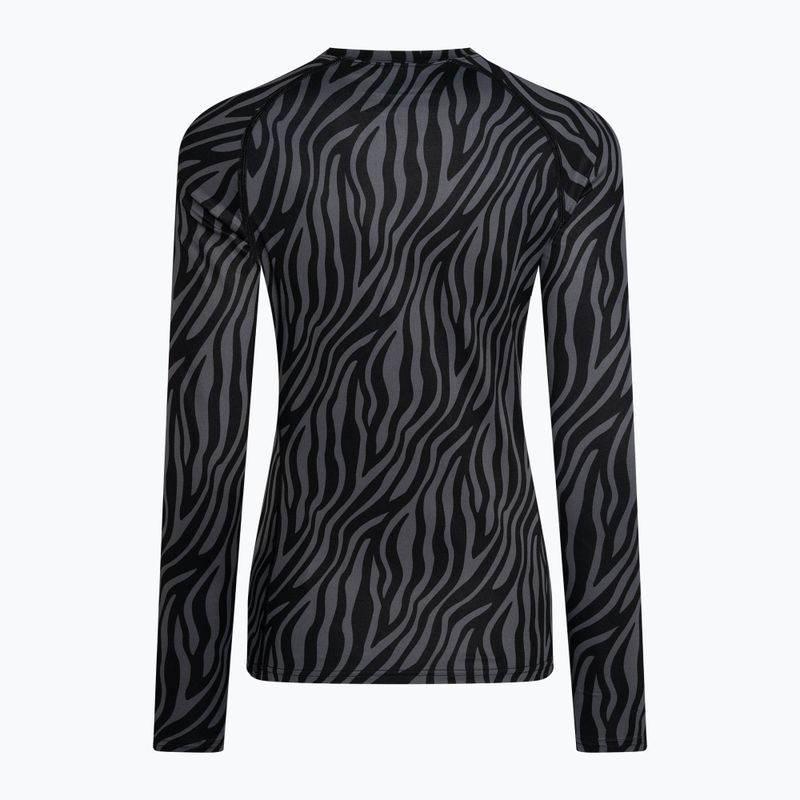 Damen-Thermoaktivshirt Surfanic Cozy Limited Edition Crew Neck black zebra 5