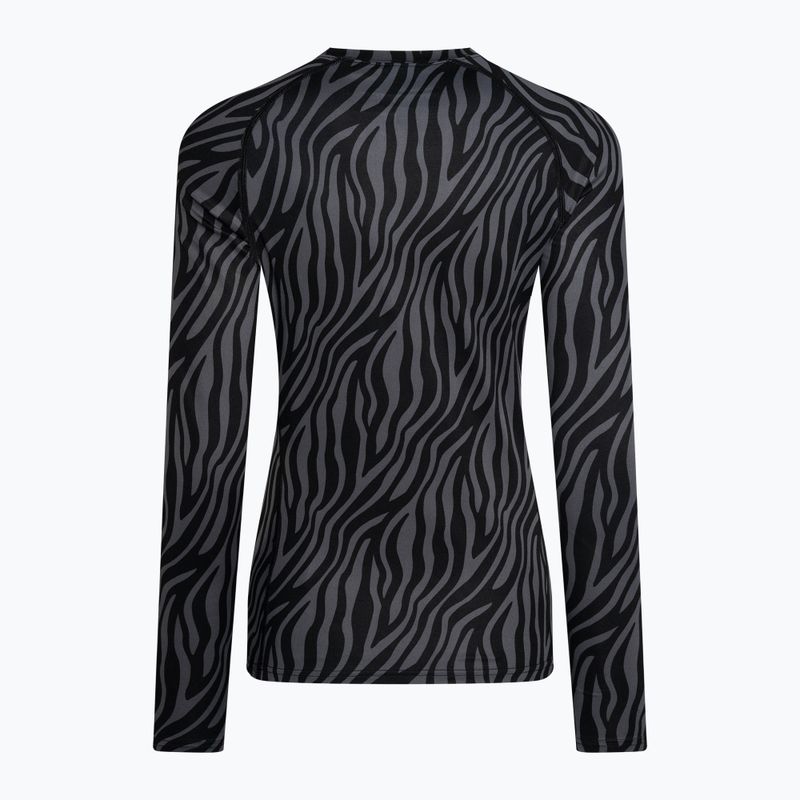 Women's Surfanic Cozy Limited Edition Crew Neck Thermo-Longsleeve schwarz zebra 5