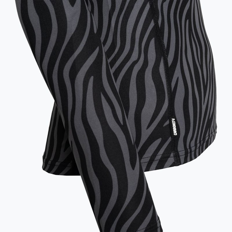 Damen-Thermoaktivshirt Surfanic Cozy Limited Edition Crew Neck black zebra 6
