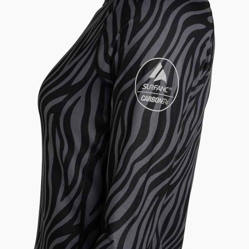 Damen-Thermoaktivshirt Surfanic Cozy Limited Edition Crew Neck black zebra 7