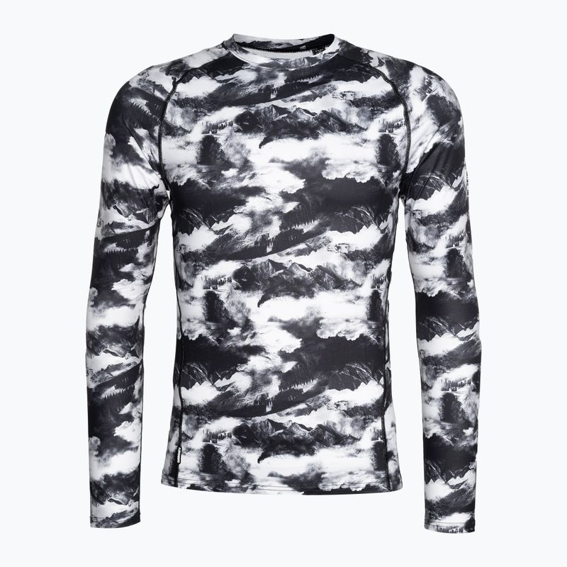 Herren Thermoaktivshirt Surfanic Bodyfit Limited Edition Crew Neck white out print 4