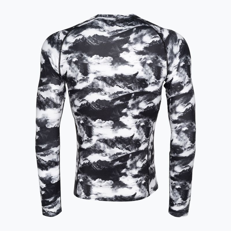 Herren Thermoaktivshirt Surfanic Bodyfit Limited Edition Crew Neck white out print 5