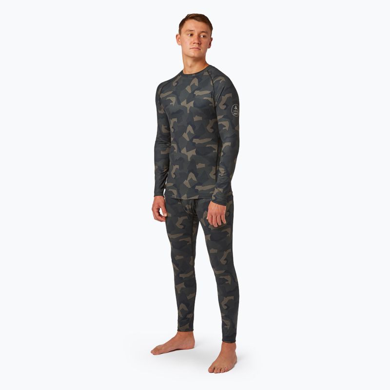 Herren-Thermoaktivshirt Surfanic Bodyfit Limited Edition Crew Neck forest geo camo 2