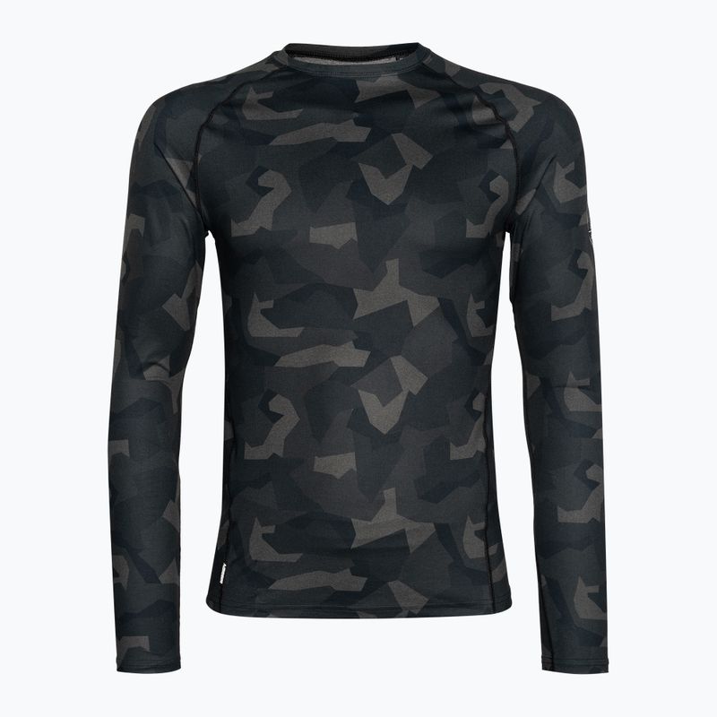 Herren Surfanic Bodyfit Limited Edition Crew Neck forest geo camo thermal longsleeve