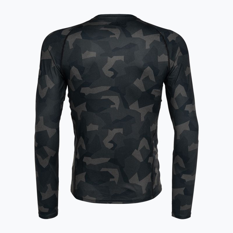 Herren Surfanic Bodyfit Limited Edition Crew Neck forest geo camo thermal longsleeve
