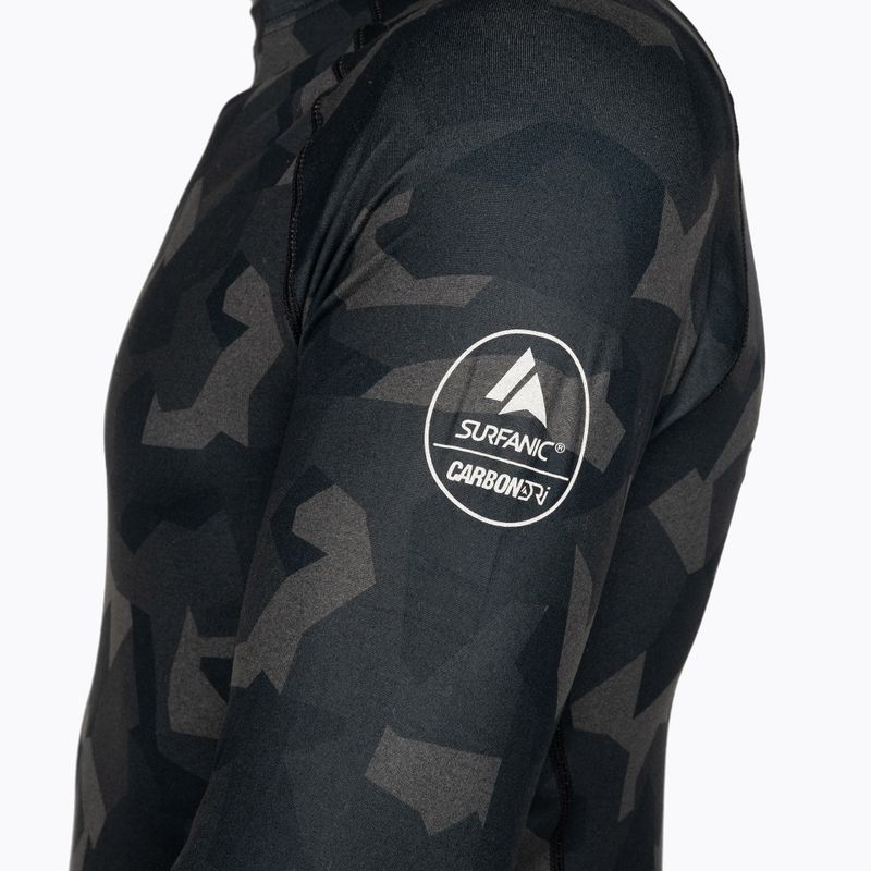 Herren Surfanic Bodyfit Limited Edition Crew Neck forest geo camo thermal longsleeve