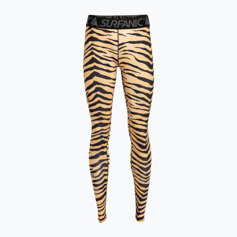 Thermoaktive Hose Damen Surfanic Cozy Limited Edition Long John tiger