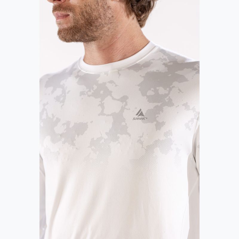 Thermo-Longsleeve Herren Surfanic Bodyfit CarbonDri Limited Edition Crew Neck optic white 7