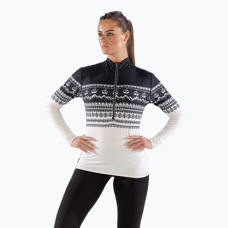 Thermo-Longsleeve Damen Surfanic Cozy CarbonDri Limited Edition Zip Neck black 6