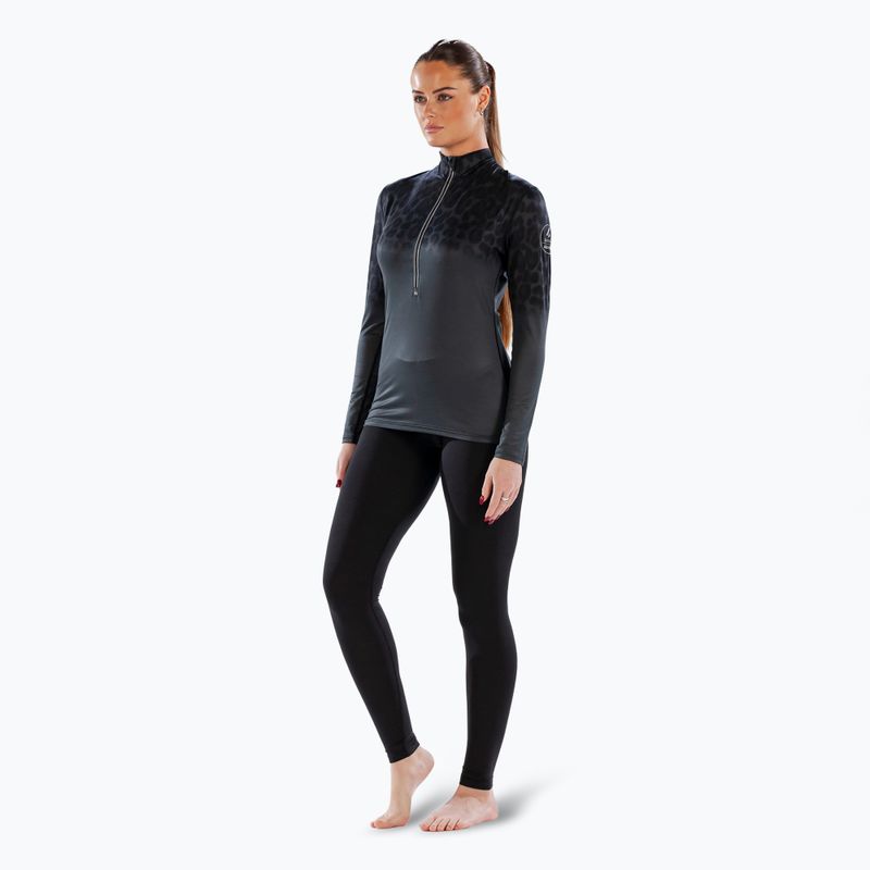 Damen-Thermoaktivshirt Surfanic Cozy CarbonDri Limited Edition Zip Neck schwarz 2