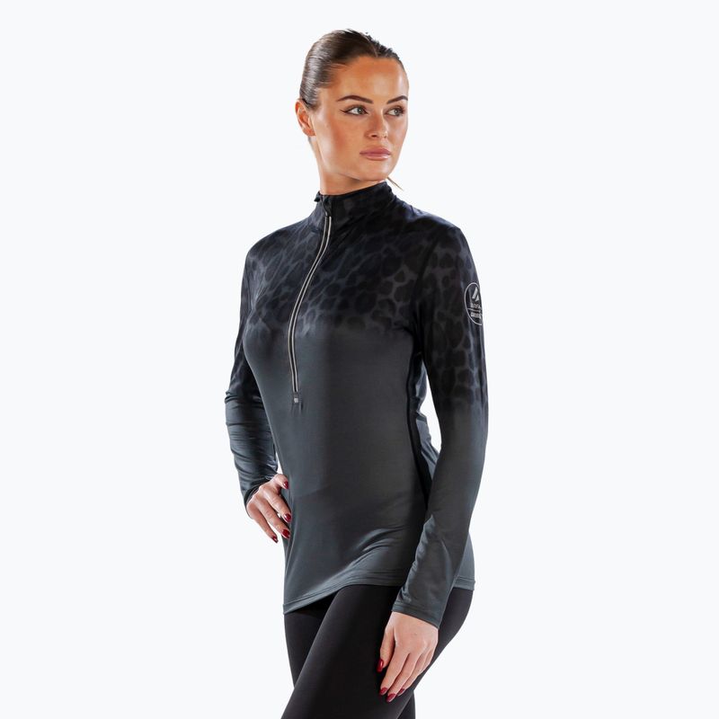 Damen-Thermoaktivshirt Surfanic Cozy CarbonDri Limited Edition Zip Neck schwarz 4