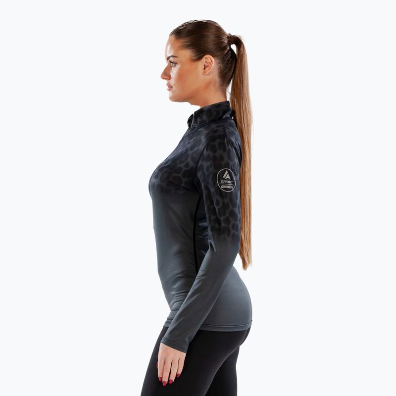 Damen-Thermoaktivshirt Surfanic Cozy CarbonDri Limited Edition Zip Neck schwarz 5