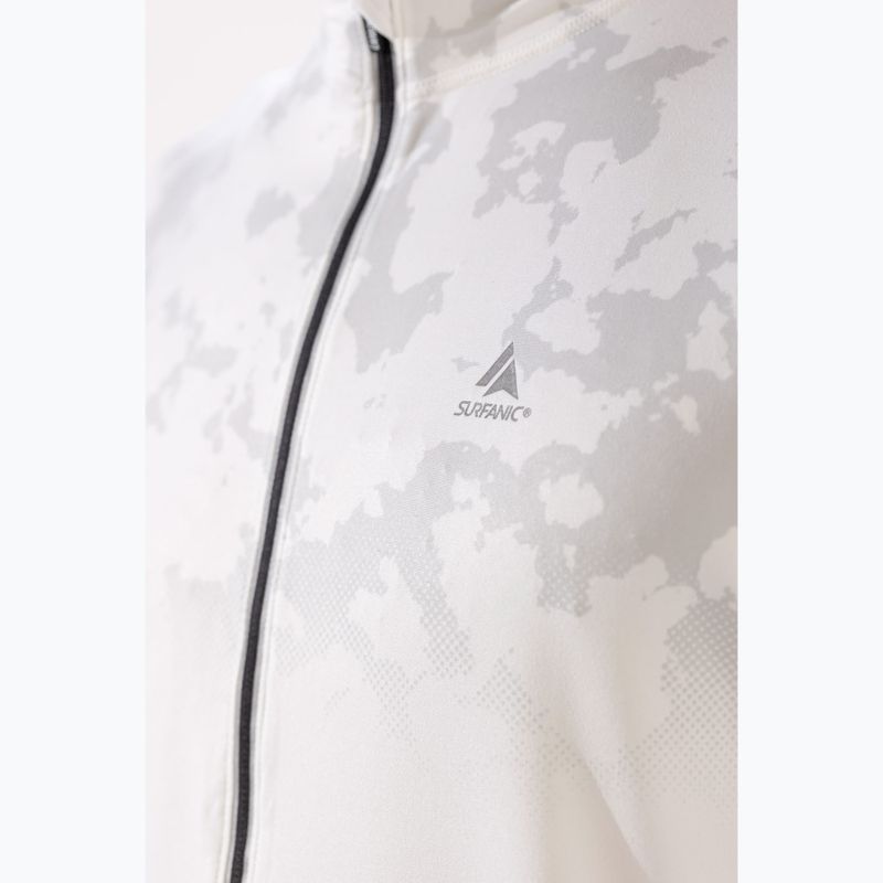 Herren Thermoaktiv-Funktionsshirt Surfanic Bodyfit CarbonDri Limited Edition Zip Neck optic white 6